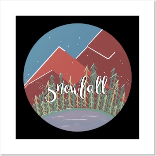 Snowfall / Nature Camping Trip Posters and Art